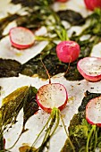 Oven-roasted radishes