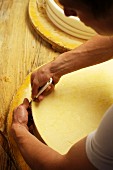 Vorarlberg Mountain Cheese being made (Bregenzerwald, Vorarlberg, Austria)