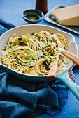 Spaghetti mit Pesto