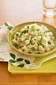 Risotto with peas and mint