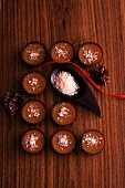 Caramel confectionery with fleur de sel