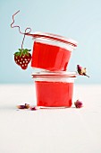 Strawberry and rose jelly