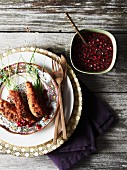 Chicken with pomegranate sauce