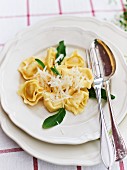 Tortellini with sage and orange butter