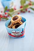 Jam biscuits to give as a gift