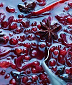 Red currant relish with star anise