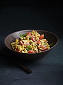 Lentil salad with tomatoes