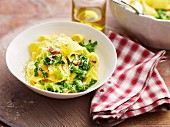 Tagliatelle with savoy cabbage