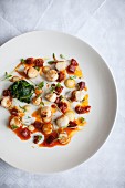 Scallops with chorizo