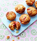 Strawberry and coconut muffins