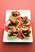 Chorizo crostini