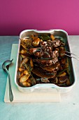 Braised beef with root vegetables and rosemary