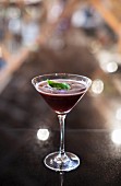 A blackcurrant cocktail