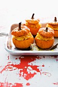 Mini pumpkins filled with risotto