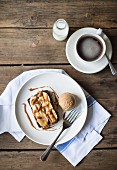 Banoffee Pain Perdu with coffee