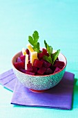Beetroot salad with apple