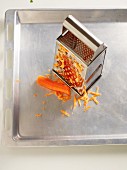 A grater with carrot