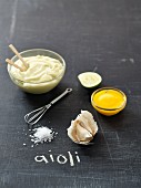 Aioli and ingredients