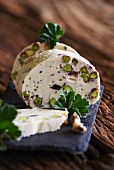 Goose pate with truffles and pistachios