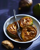 Figs with honey and almonds