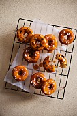 Salted caramel doughnuts with beer