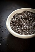 A bowl of chia seeds