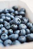 Blueberries in a white bowl