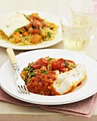 Rice with haloumi and rice with cod