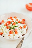 Quark with tomatoes and chives