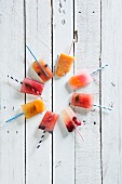 Fruit ice lollies