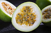 Passion fruits, halved