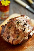 Roast lamb with rosemary for Easter