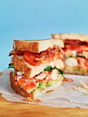 Lobster club sandwich