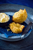 Corn muffins and butter