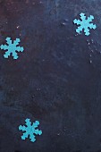 Homemade paper snowflakes