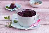 Blueberry and almond sorbet