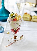 Ambrosia (fruit salad with cream) for Christmas
