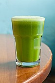 Apple and celery juice with spinach and ginger
