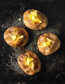 Jacket potatoes with butter
