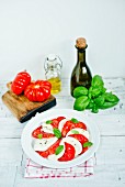 Caprese with ingredients