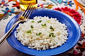 White rice with parsley (Caribbean)