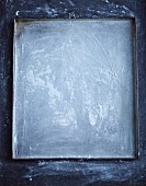A flour baking tray (seen from above)