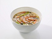 Rice noodle soup with duck (China)