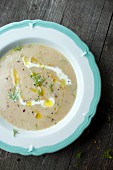 Creamy cauliflower and potato soup