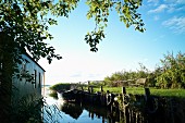 A fishing boat near Warthe in the Lieper Winkel on Usedom