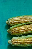Three corn cobs (seen above)