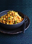 Spicy chickpea curry (India)