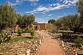 Beldi Country Club, hotel complex on the outskirts of Marrakesh, Morocco, gardens
