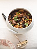 Cholent (Jewish stew with meat and chickpeas) from Morocco