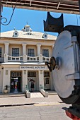 Der Bahnhof in Windhoek - eine Mischung aus wilhelminischer Bauweise und Jugendstilelementen, Namibia, Afrika